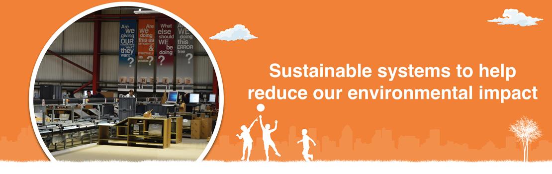 We're developing sustainable systems to help reduce our environmental impact